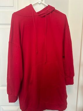 Classic Red Hoodie Dress